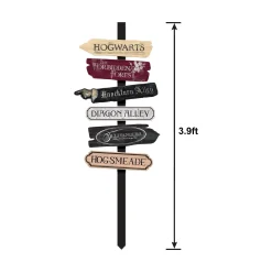 Party City Harry Potter Hogwarts|Harry Potter Fiberboard Directional Yard Stake, 47.1In