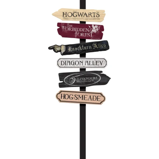 Party City Yard Stakes & Signs|Harry Potter Fiberboard Directional Yard Stake, 47.1In