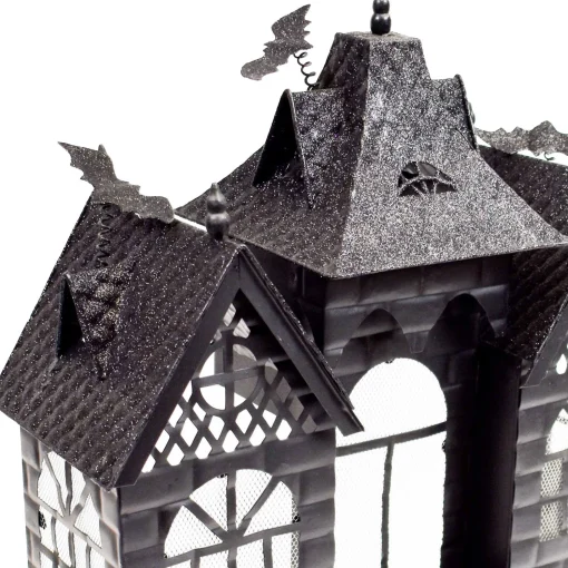 Party City Table Décor & Centerpieces|Haunted Manor Metal Tea Light Candle Holder, 10In - Halloween Decoration