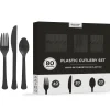 Party City Disney Villains|Heavy-Duty Plastic Cutlery Set For 20 Guests, 80Ct