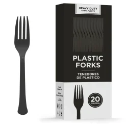 Party City Disney Villains|Heavy-Duty Plastic Forks, 20Ct