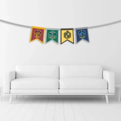 Party City Harry Potter Hogwarts|Hogwarts Felt Pennant Banner, 6Ft - Harry Potter