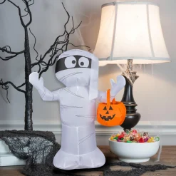 Party City Spooky Friends|Inflatable Halloween Mummy Decoration, 18In