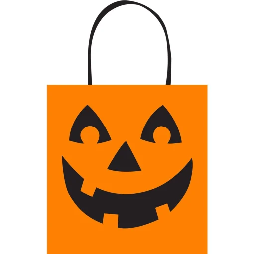 Party City Trick-Or-Treat Bags & Buckets|Jack-O'-Lantern Plastic Trick-Or-Treat Bag, 14In X 15.5In