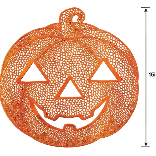 Party City Spooky Friends|Jack-O'-Lantern Vinyl Placemat, 15In