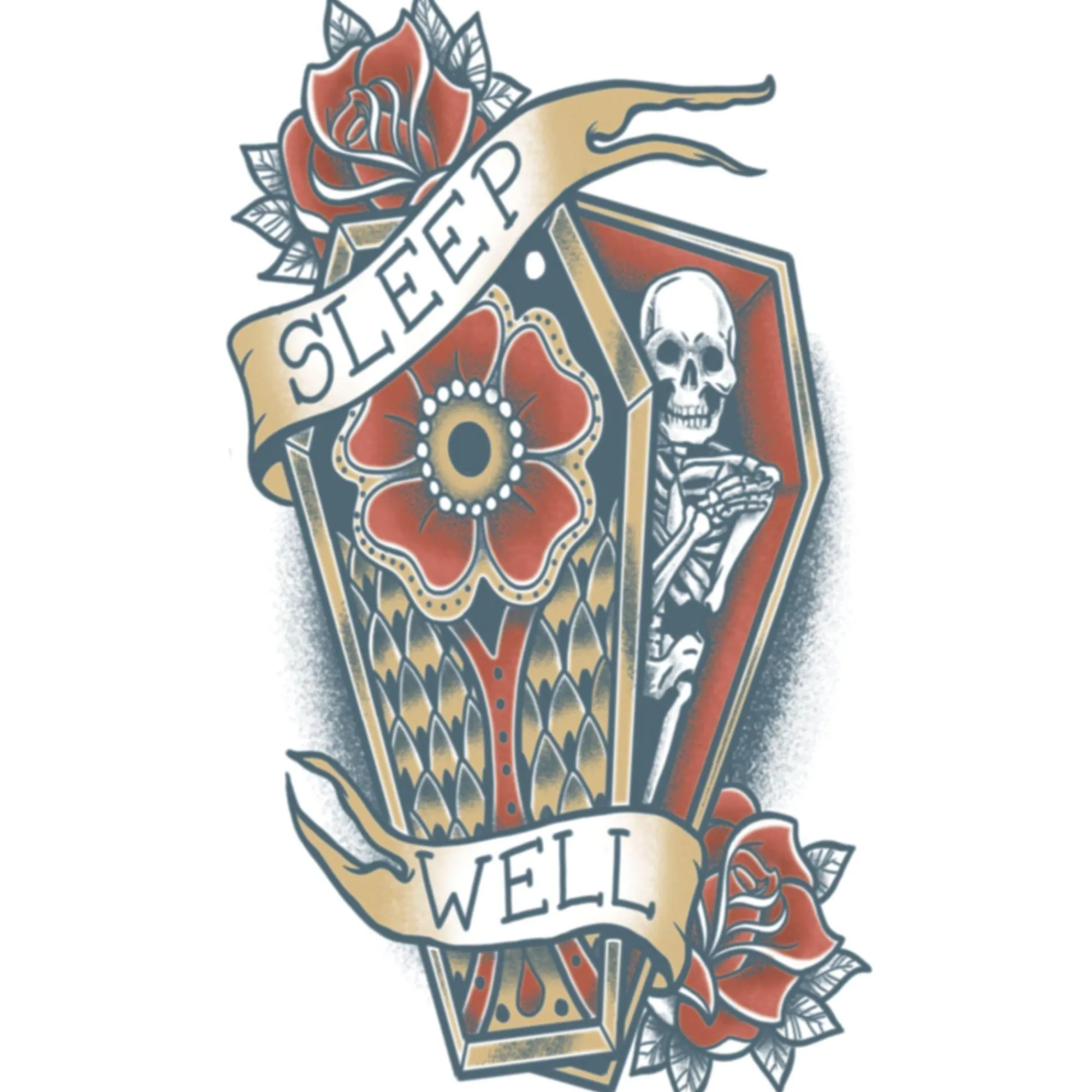 Party City Makeup-Japanese-Style Red Dragon Temporary Tattoo Sleeve, 3Pc