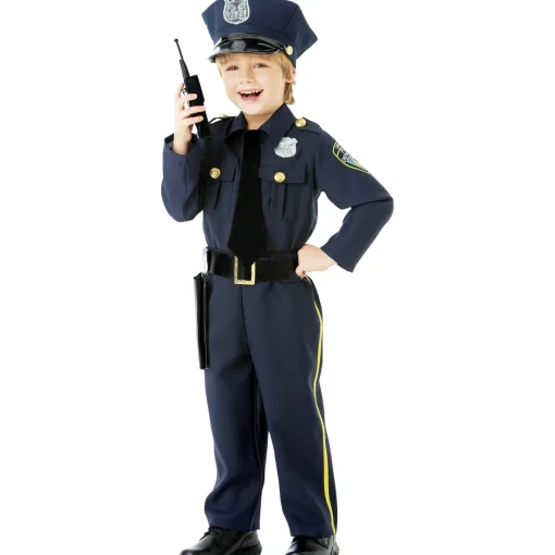 Boy Party City Career|Kids' Classic Police Officer Deluxe Costume