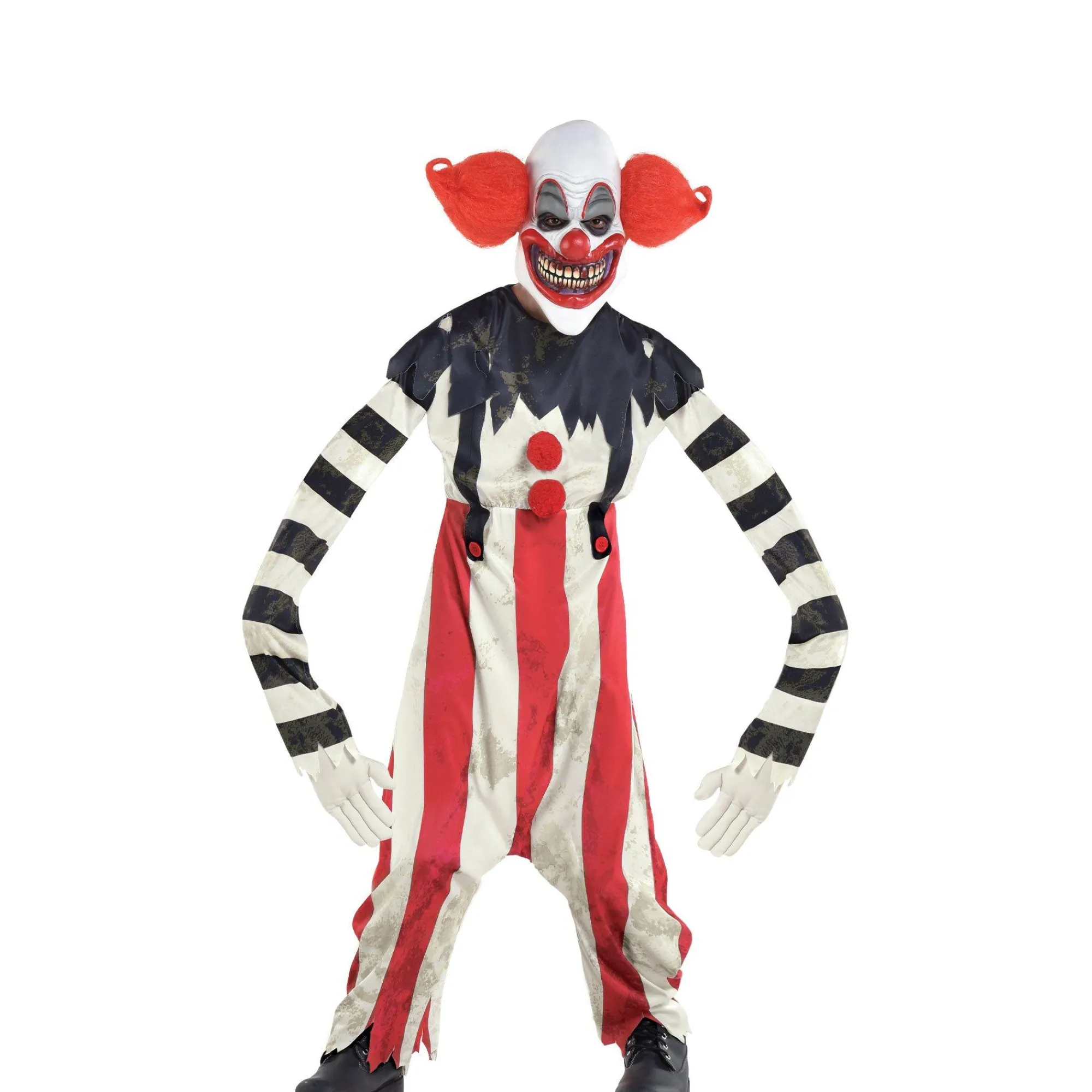 Boy Party City Scary|Kids' Creepy Long Armed Clown Illusion Costume