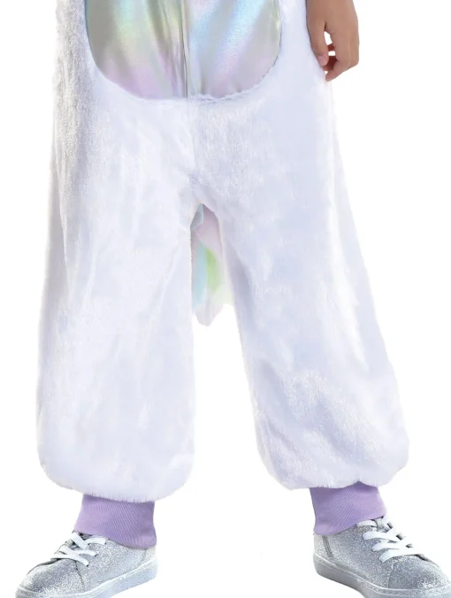 Girl Party City Animal & Bug|Kids' Iridescent Unicorn One Piece Zipster Costume