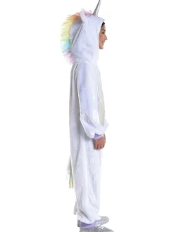 Girl Party City Animal & Bug|Kids' Iridescent Unicorn One Piece Zipster Costume