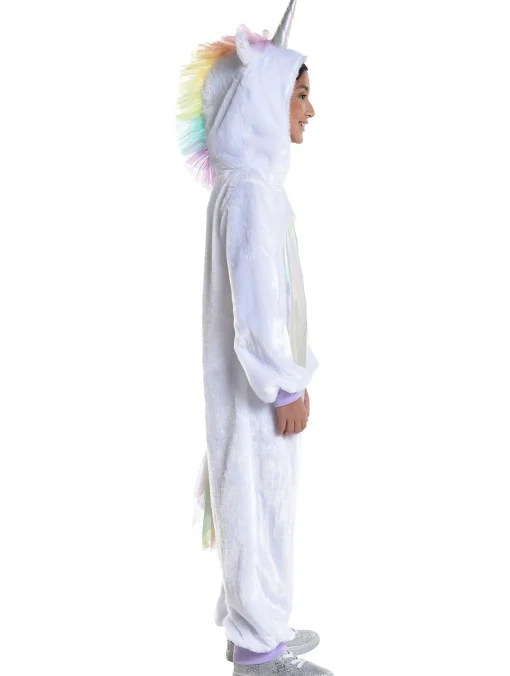 Girl Party City Animal & Bug|Kids' Iridescent Unicorn One Piece Zipster Costume