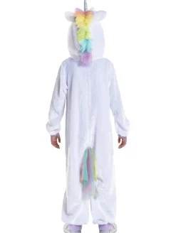 Girl Party City Animal & Bug|Kids' Iridescent Unicorn One Piece Zipster Costume