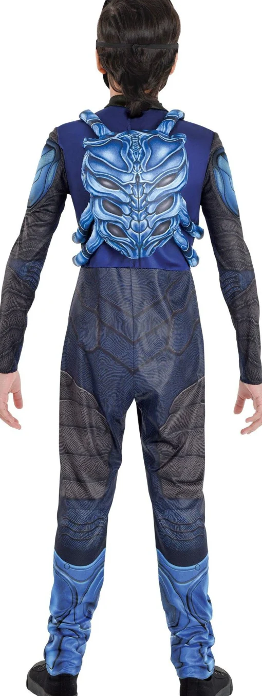 Boy Party City Superhero|Kids' Light-Up Blue Beetle Costume - Blue Beetle Movie