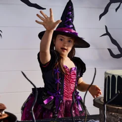 Girl Party City Witch|Kids' Light-Up Sparkle Witch Deluxe Costume