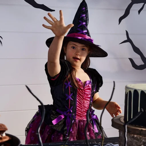 Girl Party City Witch|Kids' Light-Up Sparkle Witch Deluxe Costume