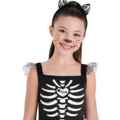 Girl Party City Animal & Bug|Kids' Skeleton Cat Transforming Costume