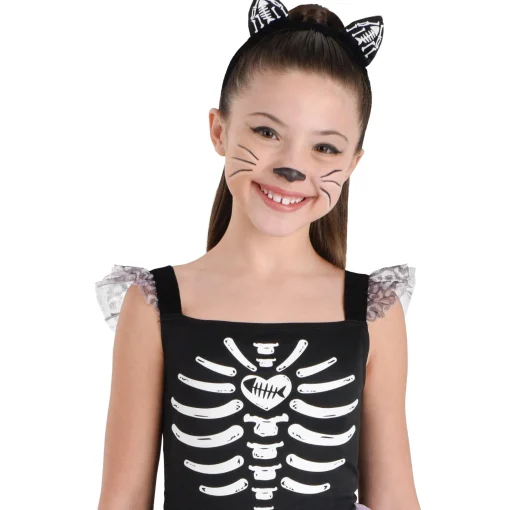 Girl Party City Animal & Bug|Kids' Skeleton Cat Transforming Costume