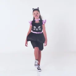 Girl Party City Scary|Kids' Skeleton Cat Transforming Costume