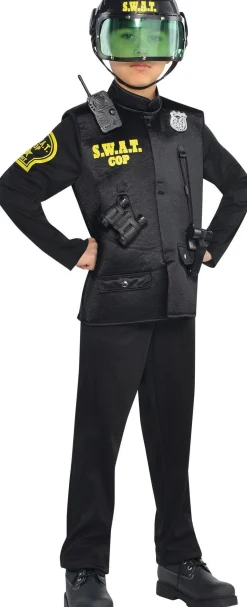 Boy Party City Career|Kids' S.W.A.T. Cop Costume