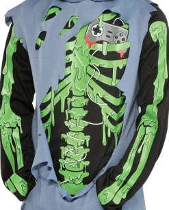 Boy Party City Scary|Kids' Zombie Gamer Glow-In-The-Dark Costume