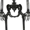 Party City Boneyard Glam|Life-Size Poseable Skeleton, Black, 5Ft - Halloween Decoration