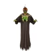 Party City Hanging Props|Light-Up & Talking Jack-O'-Lantern Ghoul Hanging Decoration, 6Ft