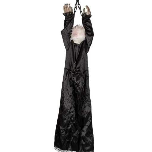 Party City Door Décor & Signs|Light-Up Animated Creepy Doll Plastic & Fabric Hanging Decoration With Sounds, 53In