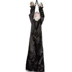 Party City Animatronics|Light-Up Animated Creepy Doll Plastic & Fabric Hanging Decoration With Sounds, 53In
