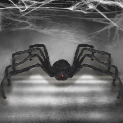 Party City Spiders & Webbing|Light-Up Animated Giant Walking Spider Fabric & Foam Decoration With Sounds, 39.4In
