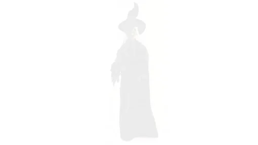 Party City Hanging Decorations|Light-Up Cackling Witch Hanging Halloween Decoration, 6Ft