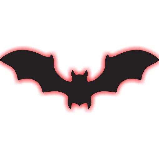 Party City Decorations|Light-Up Fiberboard Led Bat Sign, 16.6In X 6.1In