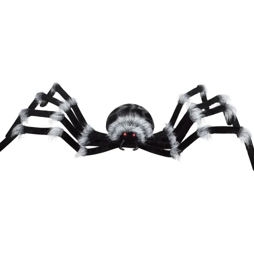 Party City Spiders & Webbing|Light-Up Hairy Black Spider