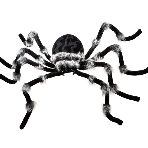 Party City Spiderweb Night|Light-Up Hairy Black Spider