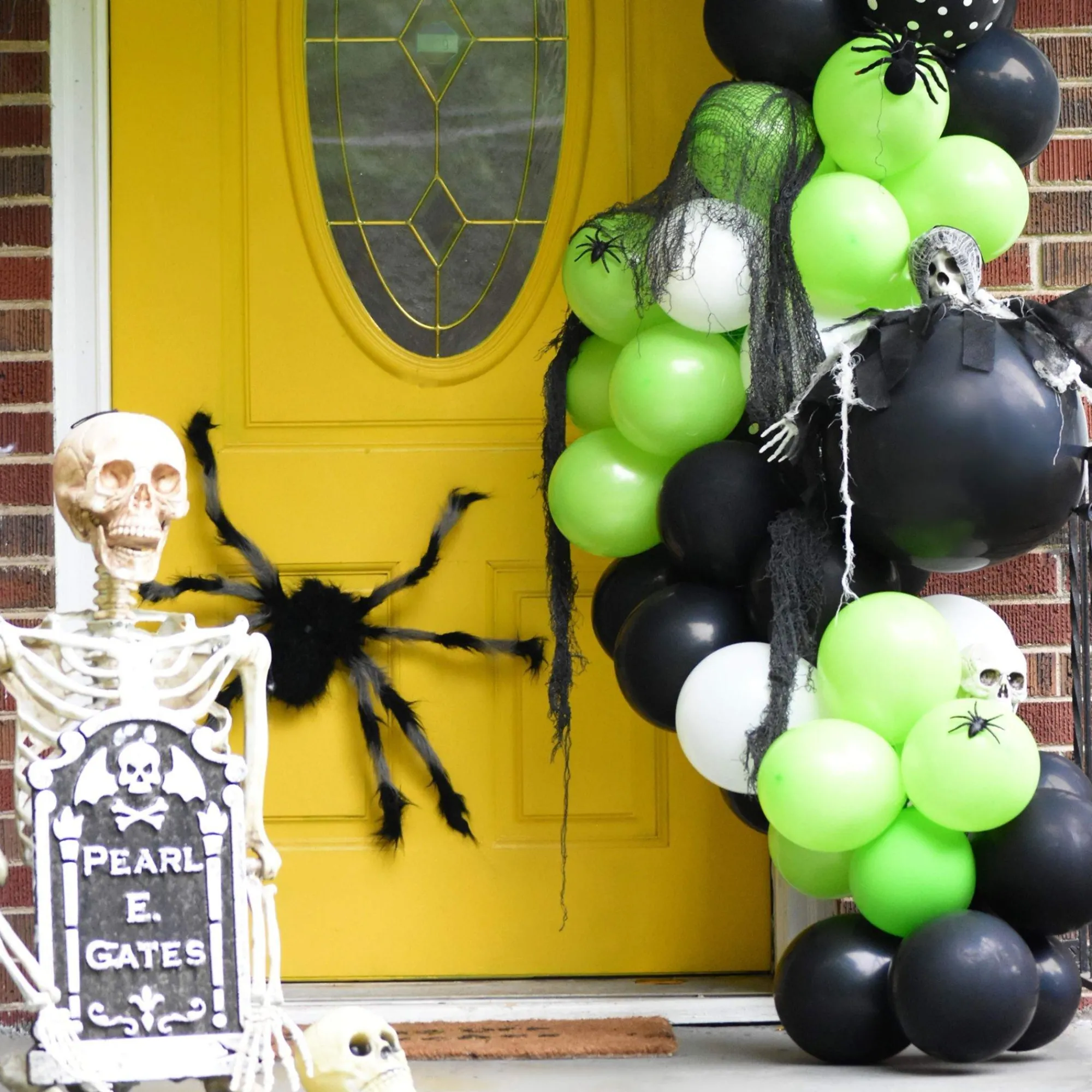 Party City Spiders & Webbing|Light-Up Hairy Poseable Spider