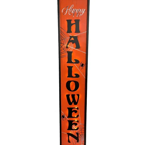 Party City Door Décor & Signs|Light-Up Happy Halloween Mdf Porch Sign, 42In