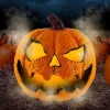 Party City Home Décor|Light-Up Misting Jack-O'-Lantern Plastic Decoration, 8.75In X 9In