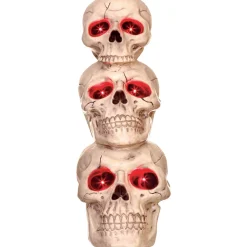Party City Boneyard Glam|Light-Up Three Skulls Totem Decoration, 27.5In