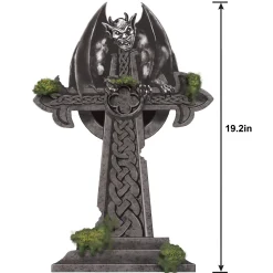 Party City Tombstones & Fencing|Living Gargoyle Tombstone, 9.8In X 19.2In