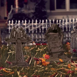 Party City Tombstones & Fencing|Living Gargoyle Tombstone, 9.8In X 19.2In