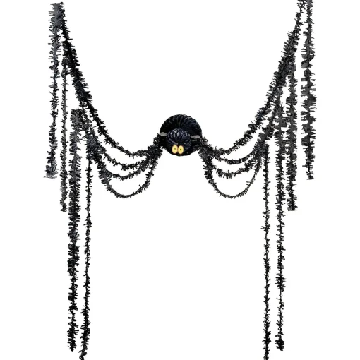 Party City Spiders & Webbing|Long Leg Spider Hanging Decoration, 12Ft