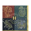 Party City Harry Potter Hogwarts|Metallic Hogwarts United Paper Lunch Napkins, 6.5In, 16Ct - Harry Potter