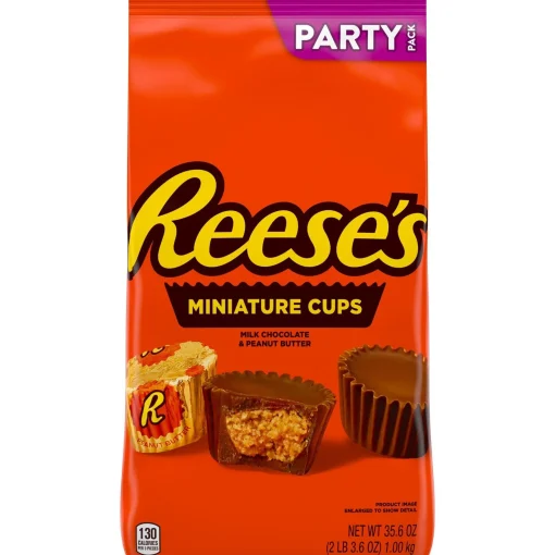 Reeses Chocolate Candy-Milk Chocolate Reese's Peanut Butter Miniature Cups Party Pack