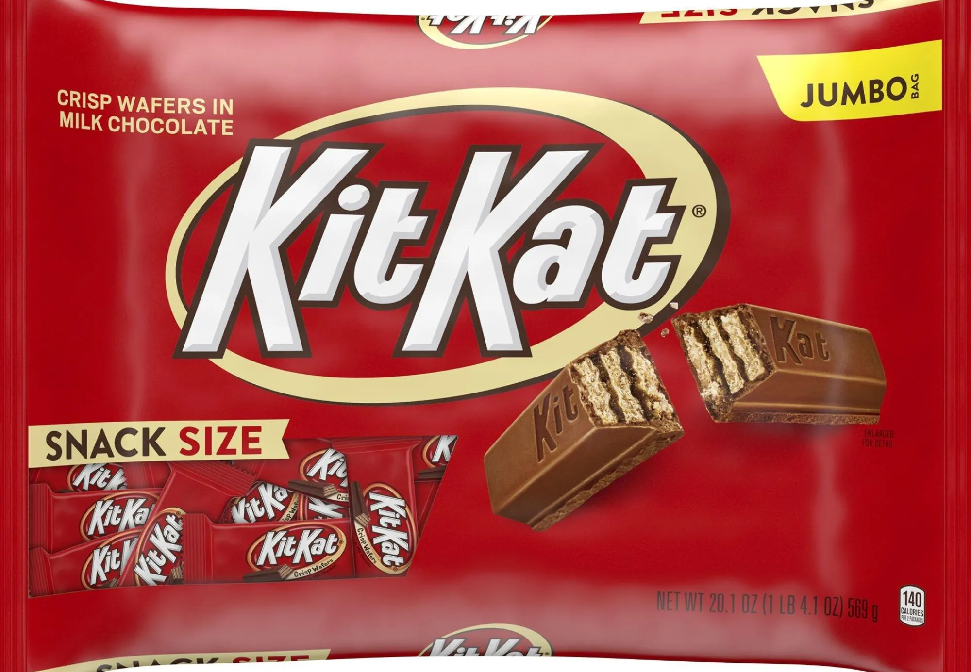 Kit Kat Chocolate Candy-Milk Chocolate Snack Size Bars 40Ct