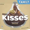 Hershey's Chocolate Candy-Milk Chocolate With Almonds Kisses Family Pack