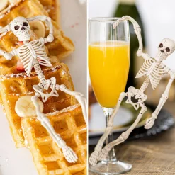 Party City Boneyard Glam|Miniature Poseable Skeleton, 8In