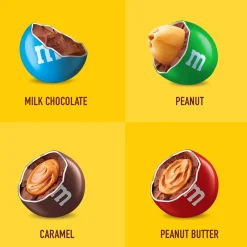 M&Ms Chocolate Candy-M&M's Lovers Chocolate Candies Variety Mix Bag, 30.35Oz, 55Pc - Caramel, Milk Chocolate, Peanut & Peanut Butter