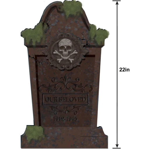 Party City Tombstones & Fencing|Mossy Our Beloved Tombstone, 13In X 22In