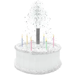 Party City Baking Supplies-Party Popper Cake Toppers, 7.12In, 2Ct