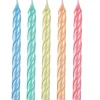 Party City Baking Supplies-Pearlized Pastel Spiral Candles, 3.25In, 12Ct