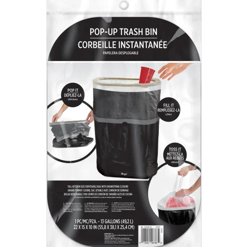 Party City Boneyard Glam|Pop-Up Trash Bin